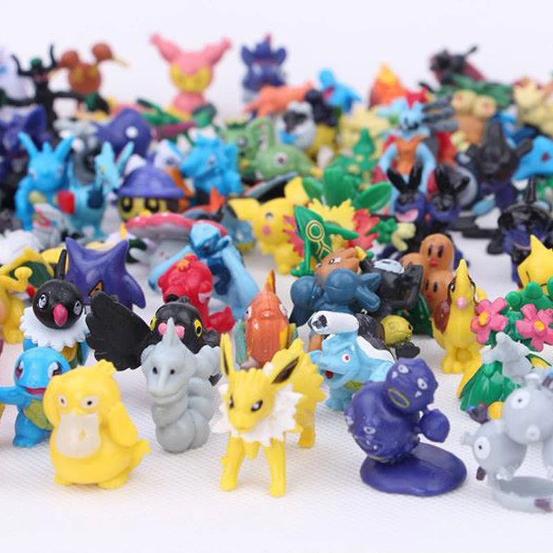 48-144pcs  피규어 장난감 애니메이션  액션 피규어 모델 장식 장식 어린이 크리스마스 선물을위한 장난감 수집