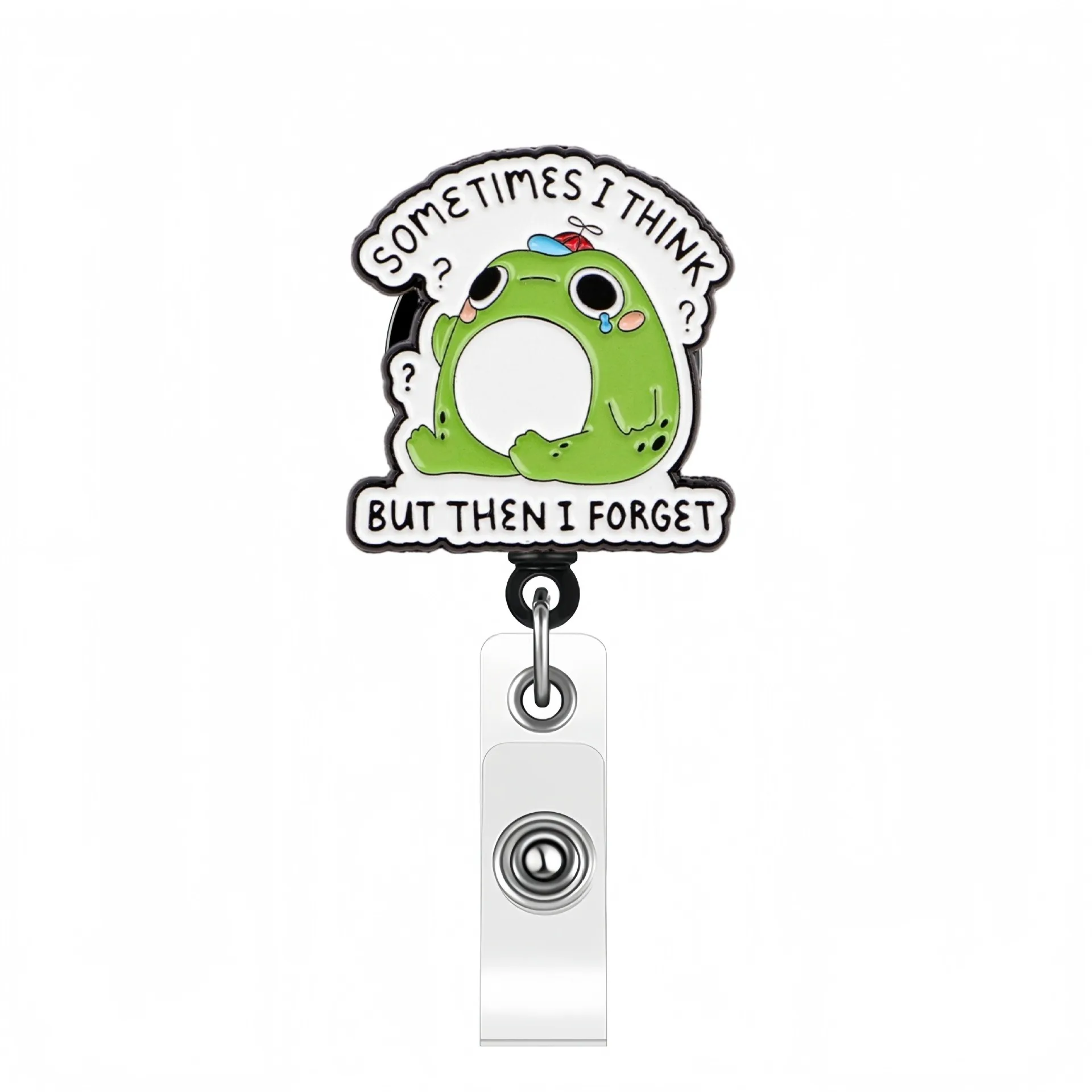 Creative Animal Acrylic Dog Easy Pull Buckle Rotating ID Buckle Doctor Nurse Medicine Box Lung Instrument CT Scalable Badge Clip