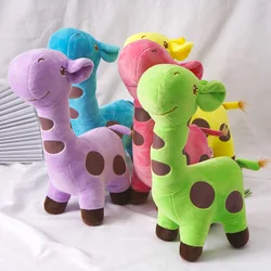 Animal de peluche suave de jirafa, muñeco de juguete de felpa para bebé, Mini juguetes de regalo de cumpleaños en todos los colores, nuevos juguetes educativos, 18/25/38cm