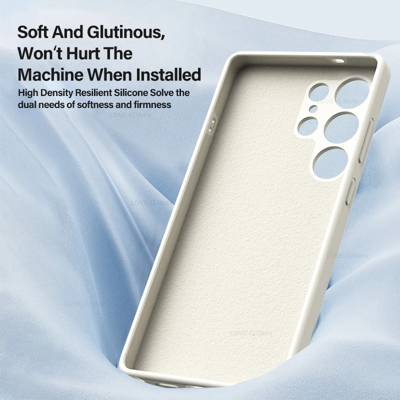Luxury Liquid Silicone Soft TPU Phone Case Cover