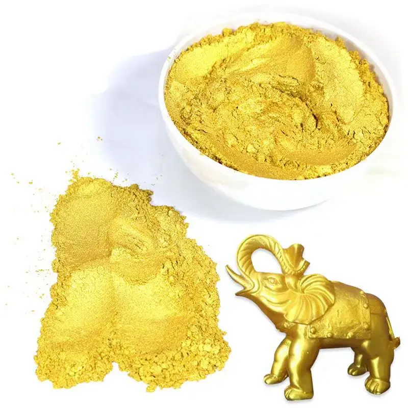 Mica Gold powder 50g for DIY decoration Paint Cosmetic Metal Gold Dust Soap Dye,mica powder