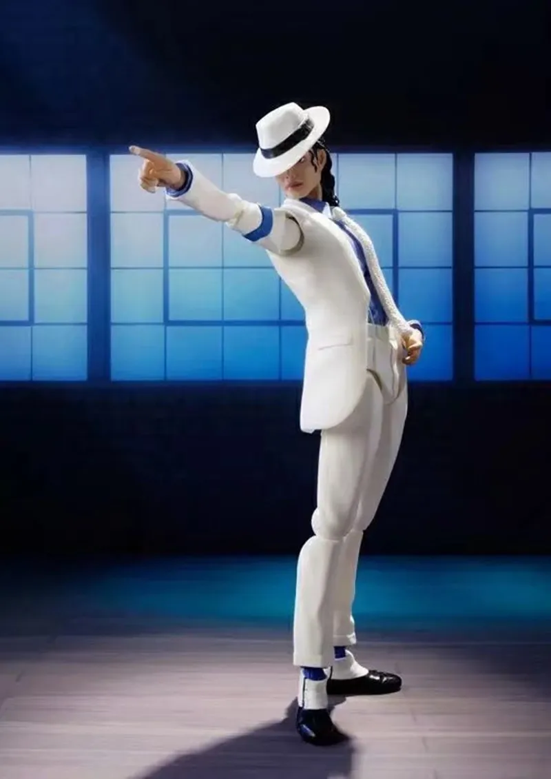 MJ - Jackson Smooth Criminal Moonwalk Action Figure Model Toys Mj Thriller Joint Movable Commemorative Figurine Christmas Gift