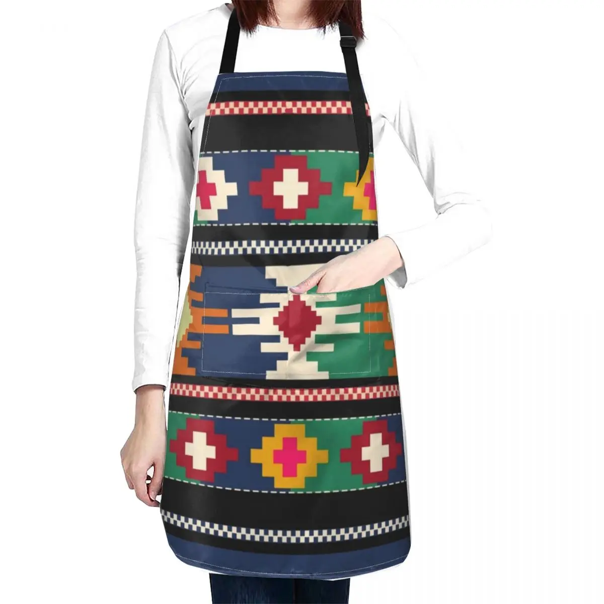 

Zovnica Croatian motifs Apron Aprons Apron Kitchen Women cleaning aprons