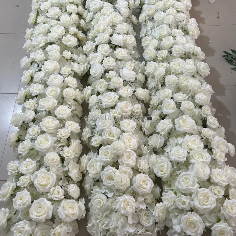 White Customized Artificial Runner Flower Wedding Table Centerpieces For Decoration Arrangement Backdrop Supplies wholesale