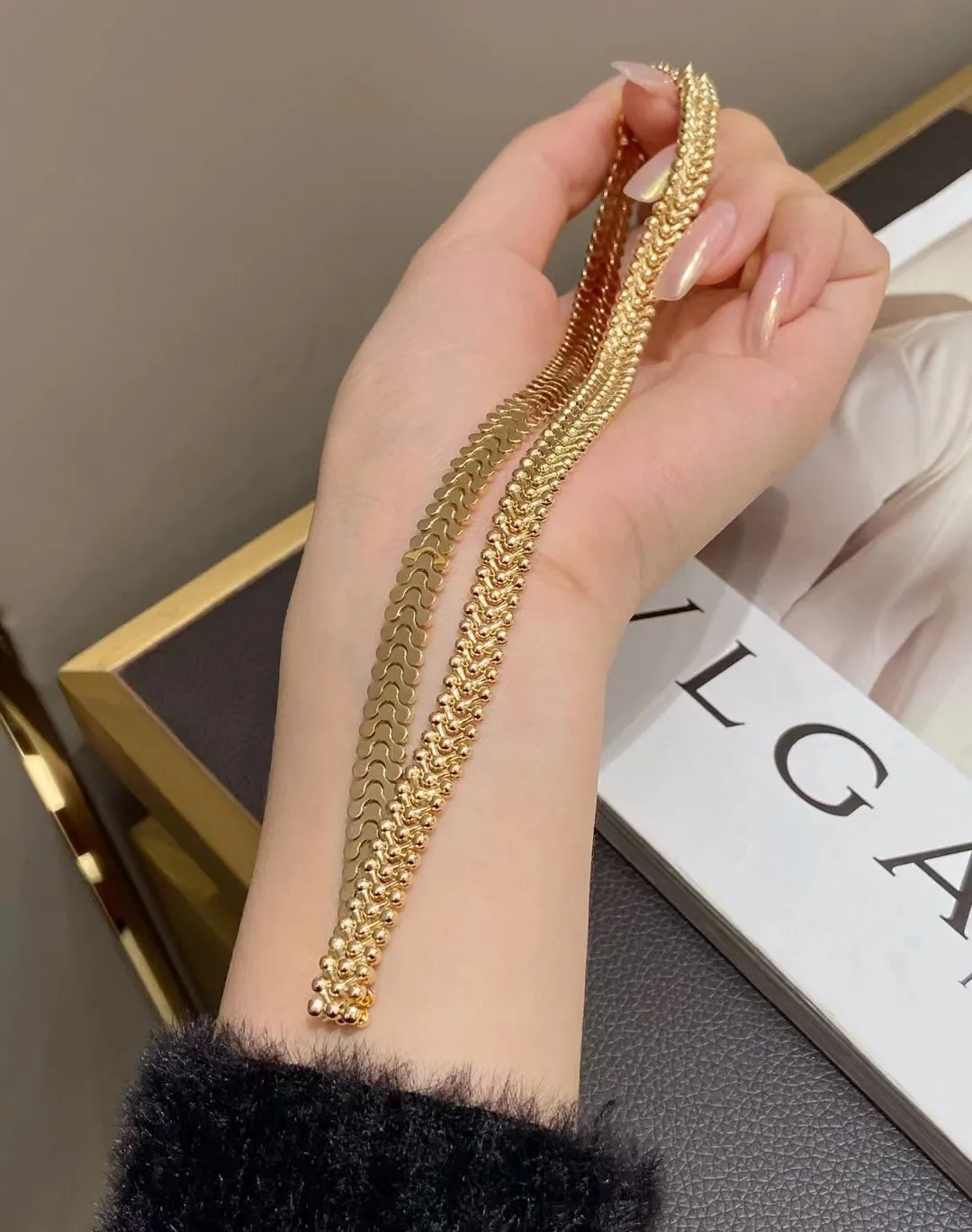 Рисунок 2 - Женское Ожерелье из 18-каратного золота IFASHION 100%