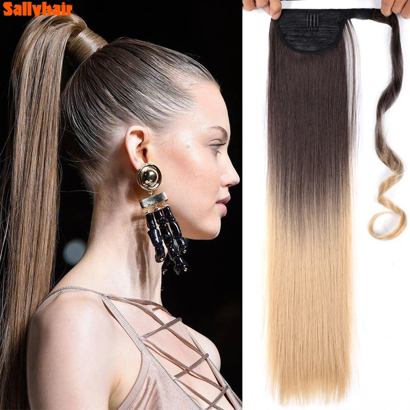 Sally Ponytail Hair Extensions | Velcro Ponytail Hair Extension - Synthetic  Ponytails(for White) - Aliexpress