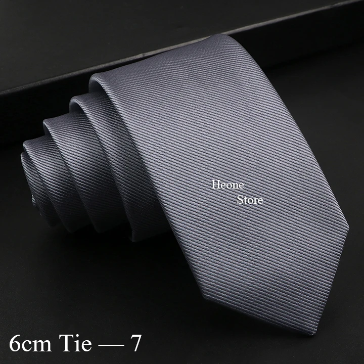 Klassische einfarbige Krawatten für Männer, 5 cm/6 cm, schmale Krawatten, rot, blau, lila, grün, Krawatten für Hochzeit, Party, Zubehör, GIF – Detail 14