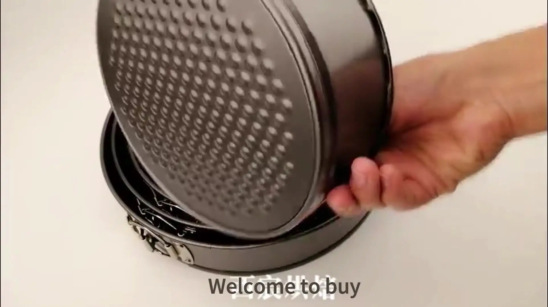 Stampo A Cerniera Per Torta 16 Cm – Teglia Rotonda Antiaderente In Acciaio Carbonio Con Base Rimovibile