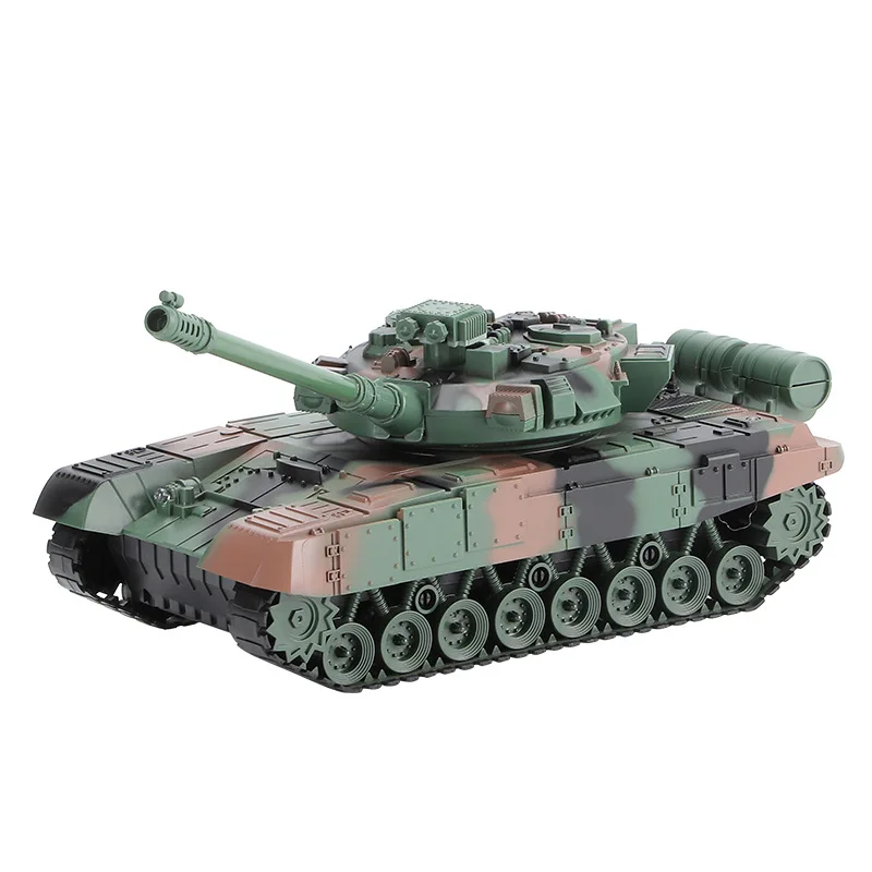 Rc Tank Militaire Oorlog Afstandsbediening Auto Met Geluidslicht Muziek Model Elektrische Oplaadbare Tank Elektronische Jongen Speelgoed Kids Cadeau