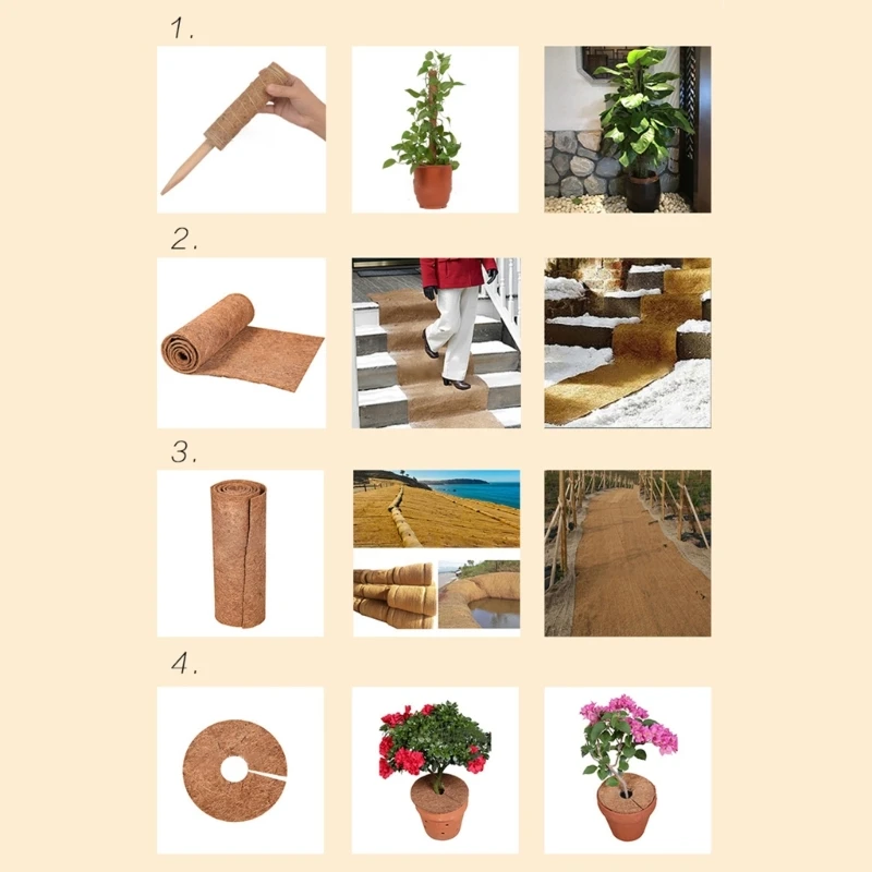 Reptile bedding material Reptiles Carpet Terrarium Bedding Substrates Liners Coconut Fiber Mat Mattress