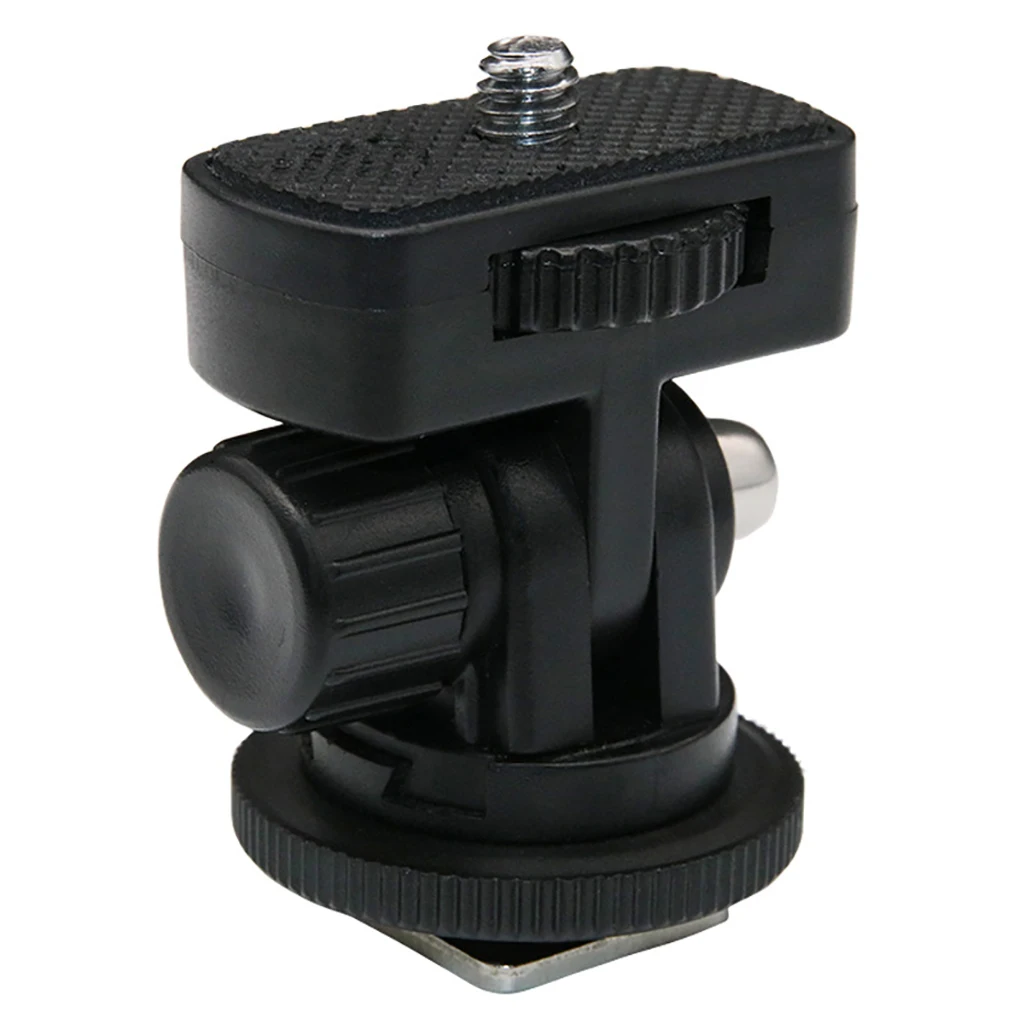 FEICHAO Cold Shoe Base Mount 1/4 Screw Adapter Converter Holder for DLSR Camera Cage Rig Monitor LED Flash Fill Light Plastic