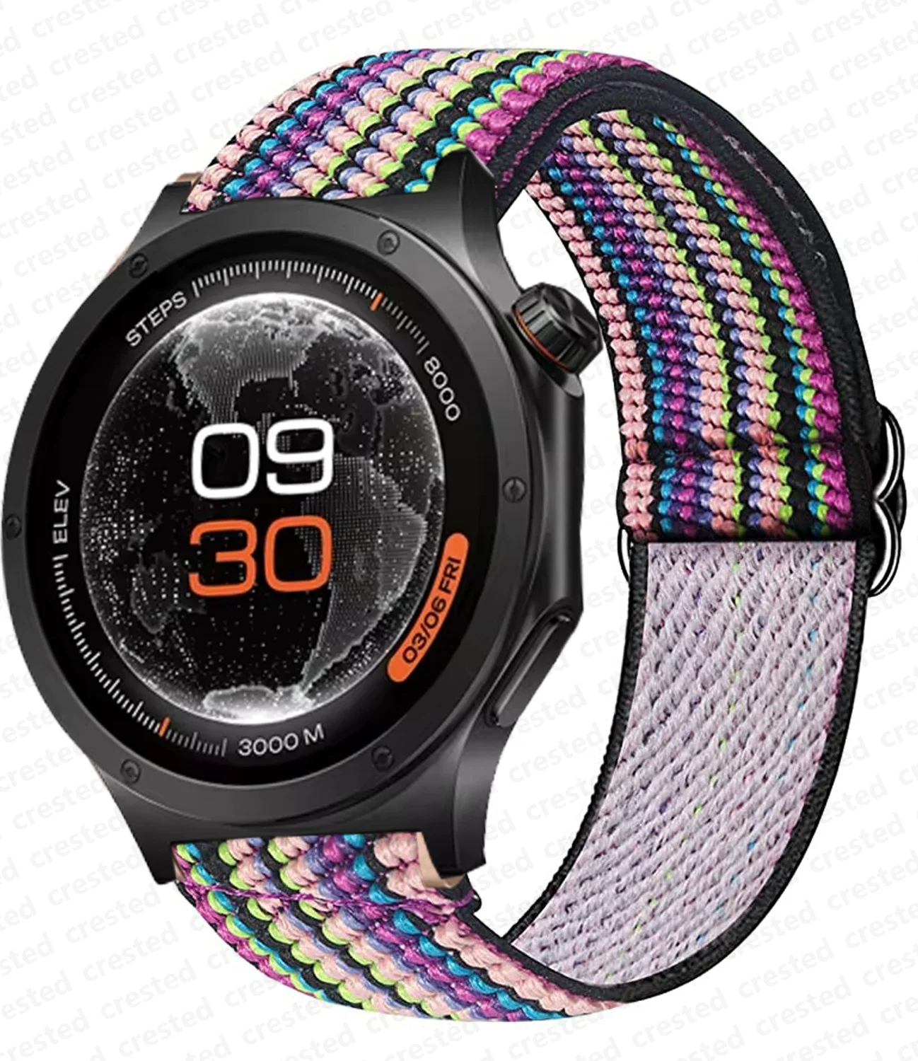 Adjustable Nylon Strap for Smartwatches - Elastic Bracelet Band Accessory