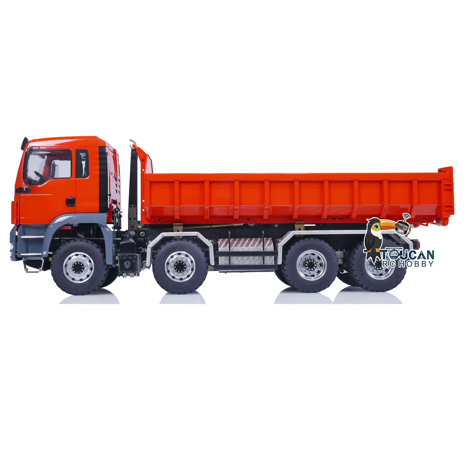 LESU 1/14 Scale TGS 8*8 Hydraulic RC Dumper Truck Roll On/Off Tipper Servo Painted Model RC Toy THZH0477-SMT4 4