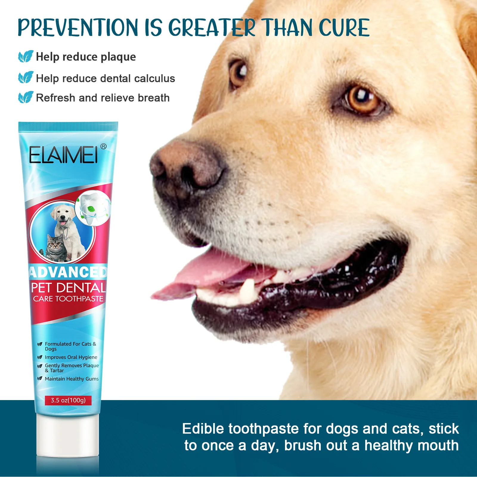 

60g Pet Toothpaste Cat Dog Fresh Breath Toothpaste Deodorant Tartar Plaque Cleaning Dog Oral Care Edible Toothpaste Pet Products