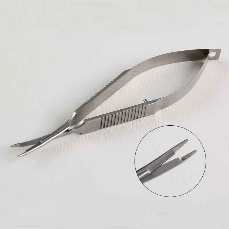 

Round handle with scissors Ophthalmic instrument surgery plus needle device 12.5cm