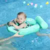 Baby Pool Swimming Float with Canopy Non-inflatable Soft Waterproof Sunscreen Swim Ring Trainer Float for -3-24 Months Water Toy 6