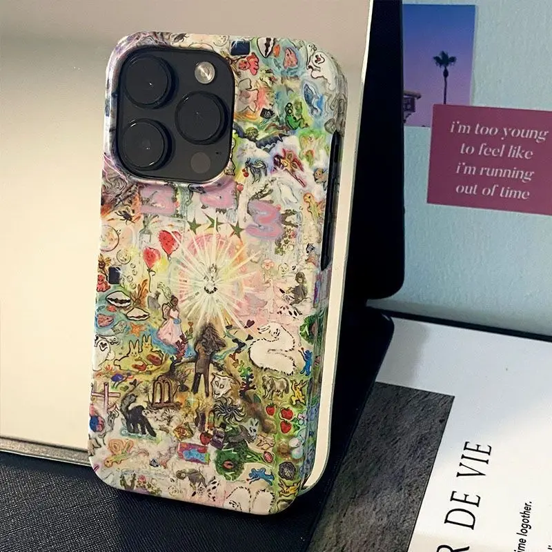Glossy HD Oil Painting Phone Case - Stylish and Durable Cover