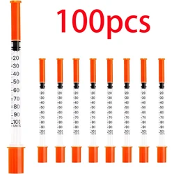 Bulk Pack of 1ml Plastic Syringes for Veterinary and Industrial Adhesive Use (100pcs)