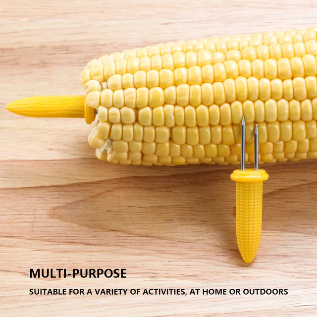 10/20Db Kukorica Nyárs Villák Rozsdamentes Acél Cob Bbq Villabarancs Hordozható A Sonkás Villákon Party Camping Piknik - Image 3