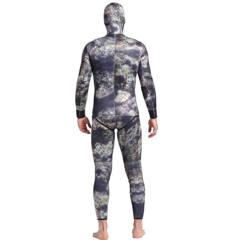 3MM Neoprene Wetsuit Split Body Surfing Suit men's Warm Winter Swimming Long Sleeved One Piece Swimsuit
