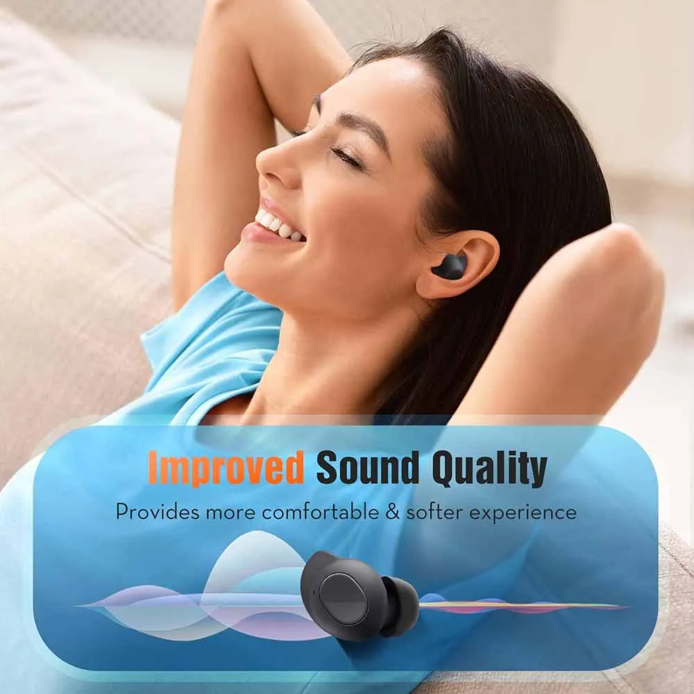 6PCS Memory Foam Ear Tips for Samsung Galaxy Buds fe Buds 2 Buds Plus Earphone Case Earbuds Eartips L M S