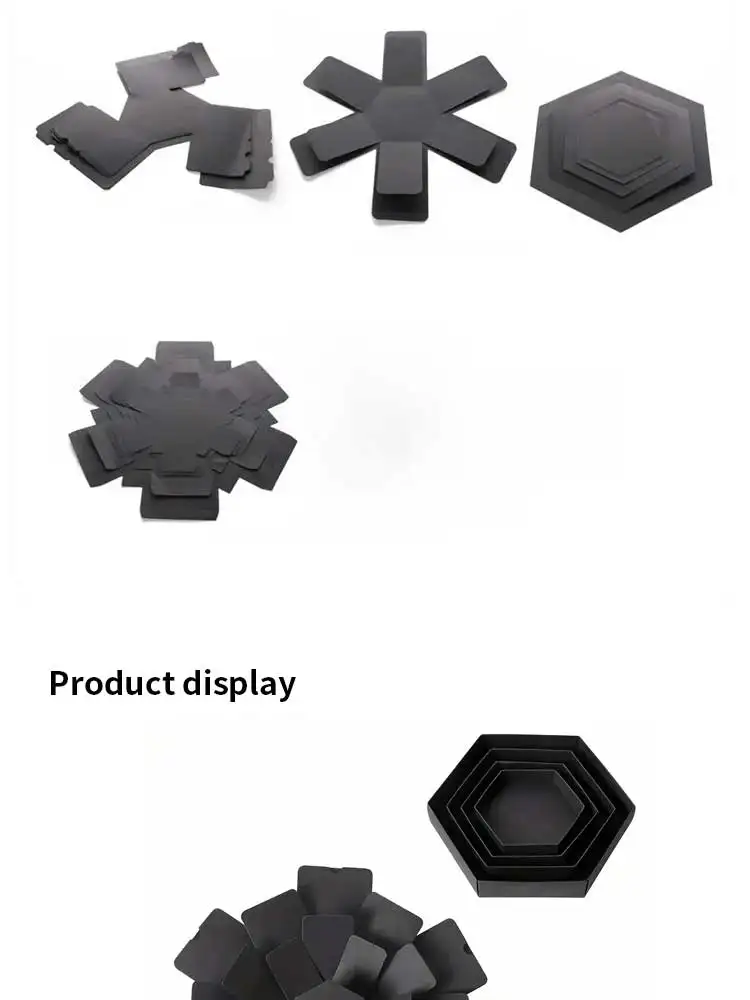 DIY explosion photo keepsake box gift idea on white background