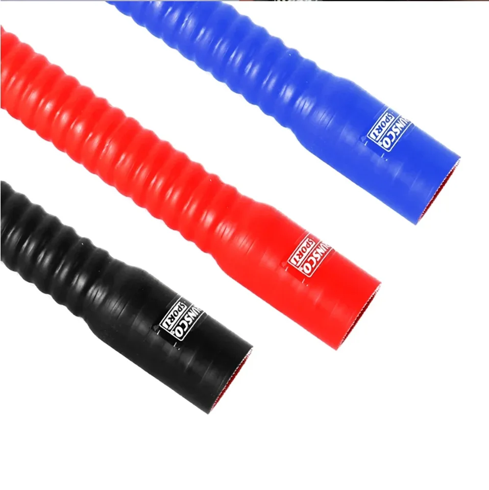 Tubo Flessibile In Silicone Rosso A 45° – Diametro 76-102 Mm, Lunghezza 102 Mm, Spessore 5 Mm, Resistente Da -60 A 300°C, Per Auto E Motori