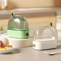 Electric Egg Boiler Automatic Cooker Rapid Egg Boiler Breakfast Machine Multifunctional Egg Cooker 2 Eggs Portable Food Steamer 1