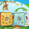English Bilingual 100 Word Language Early Education Learn Machine Audio Book Animal Sound Cognative Smart Touch Read Toy Gift 1