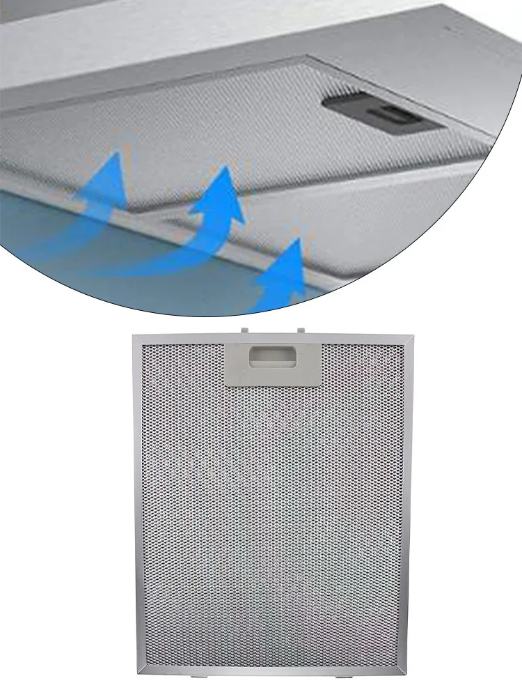 Range Hood Filter Cooker Hood Filters 305x267x9mm Kitchen Extractor Ventilation Aluminium Mesh
