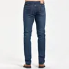 Men's Classic Slim Fit Straight Jeans Casual Stretch Denim Pants Fashion Blue Trousers 4