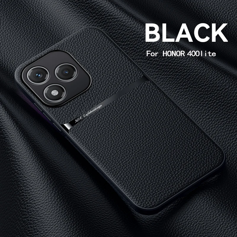 Luxury Leather Magnetic Phone Case - Shockproof Car Holder Cover
