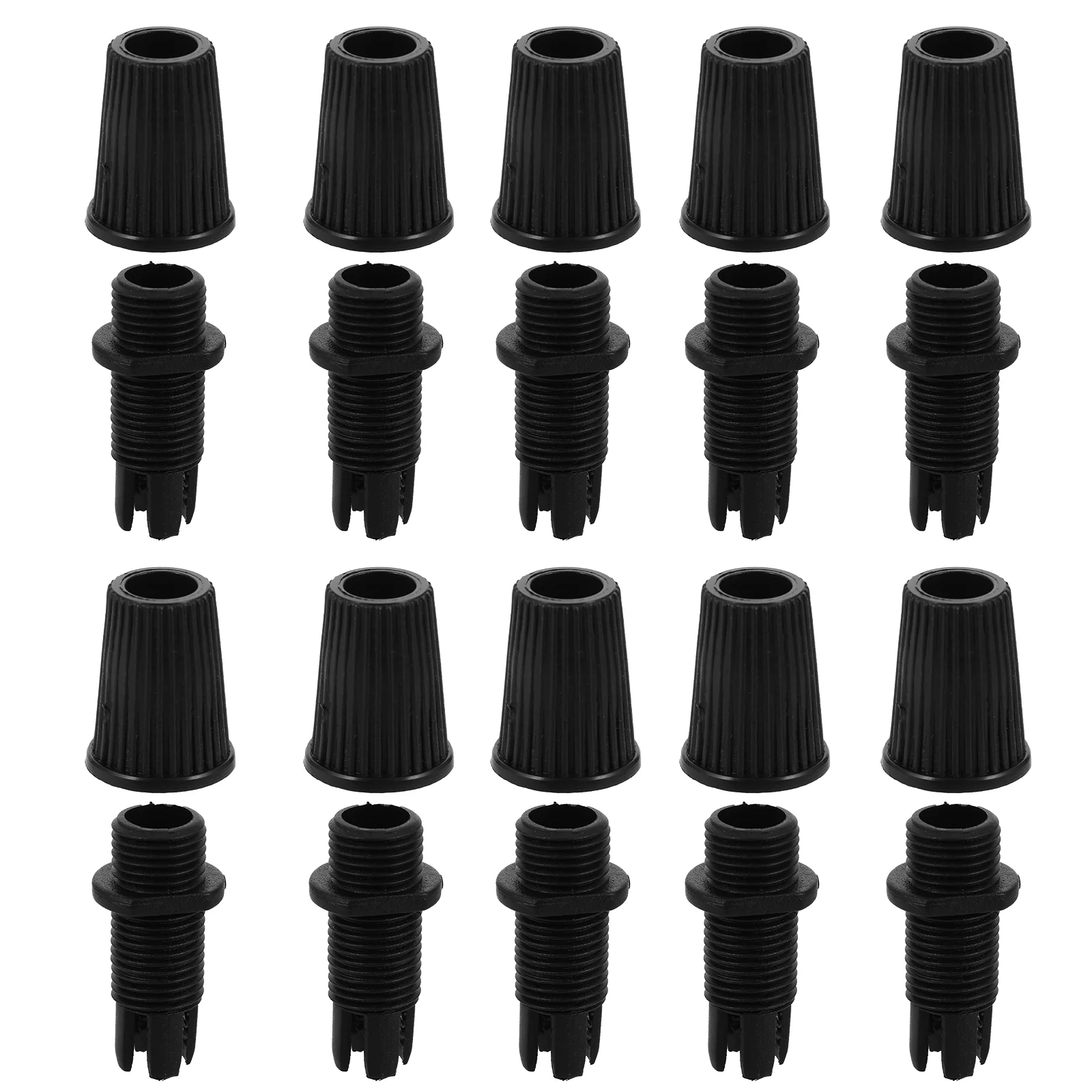 

100 Pcs Lock Wire Chandelier Buckle Black Cord Grips Cable Glands Lamps Connectors Fastener Plastic Thread Locker