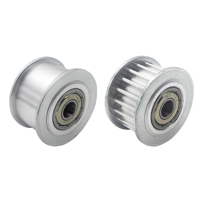 HTD 5M 20T/24T/25T/30 Teeth Idler Pulley Tensioner Wheel 1pcs Bore 5-15mm with Bearing Guide Synchronous Pulley Width 16/21/27mm timing belt pulley fixed pulley timing pulley belt pulley