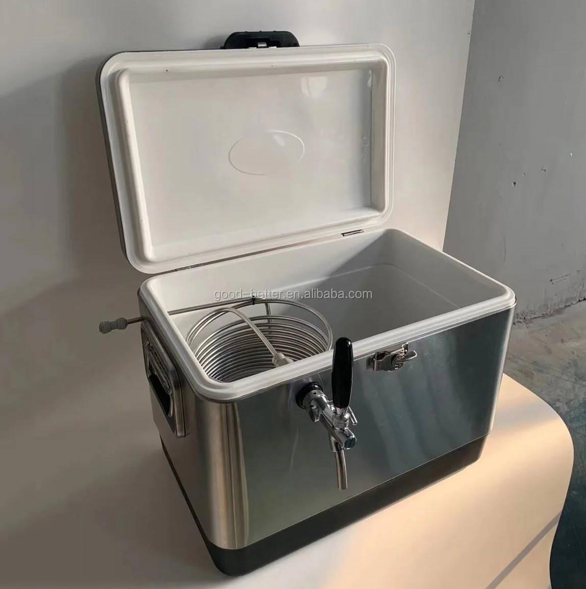 GB1110113 Hot Selling Single 304 Stainless Steel 30L Two Taps Beer Cooling Jockey Box 5