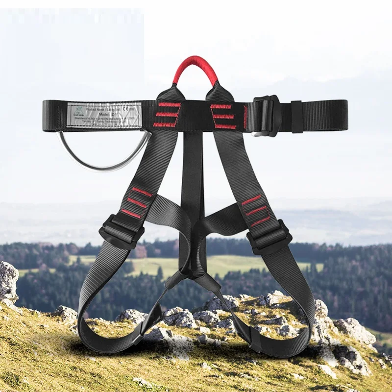 Anti-Fall Three-point Safety Belt Adjustable Half-Body Harness for Outdoor Activities Climbing Mountain Work Altitude Climbing