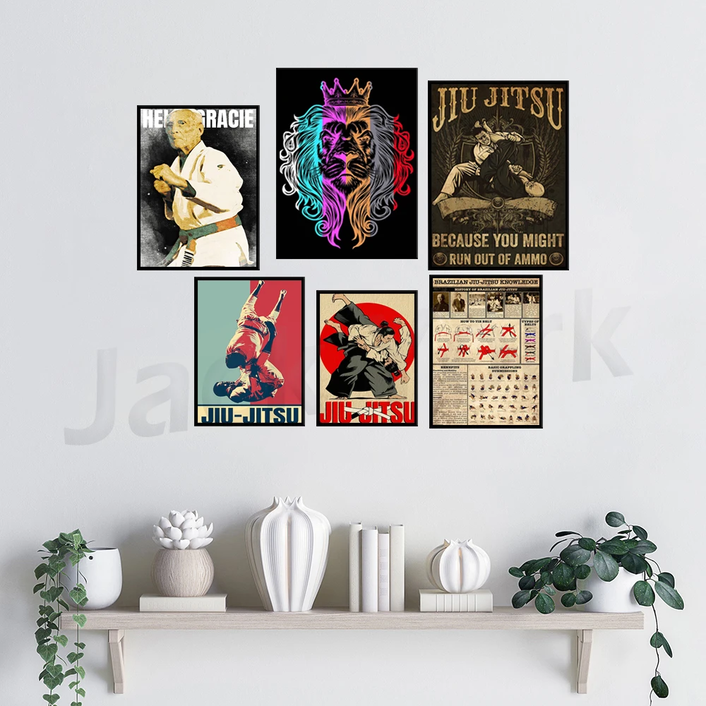 AOLDHYY Jiu Jitsu “Because You Might Run Out Of Ammo” Metal Sign – 8x12 Inch Embossed Tin Wall Art - View #11