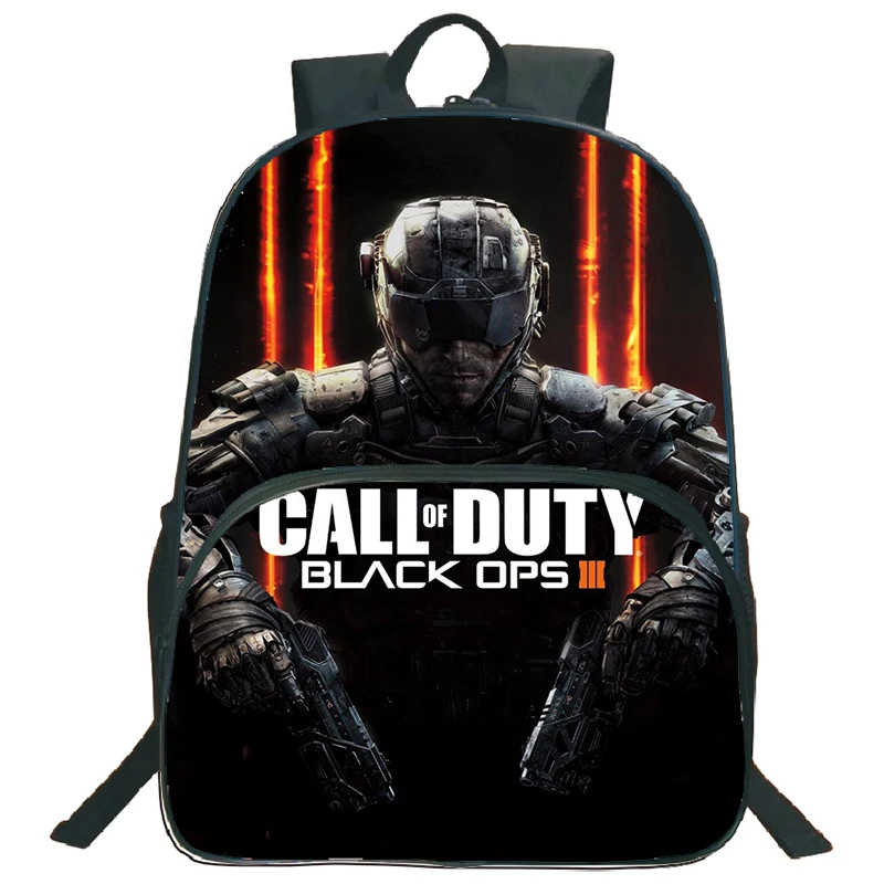 게임 콜 오브 듀티 워존 프린트 백팩, 초등 학교 소년 소녀용 대용량 책가방, 십대 노트북 배낭 키즈 가방