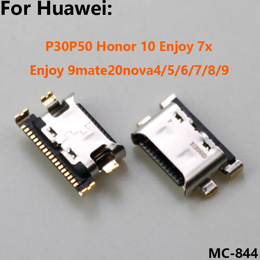 

2-10Pcs Micro mini USB 16Pin Jack connector for Huawei P30P50 Honor 10 Play 7x Enjoy 9mate20nova4/5/6/7/8/9 Tail Plug Interface
