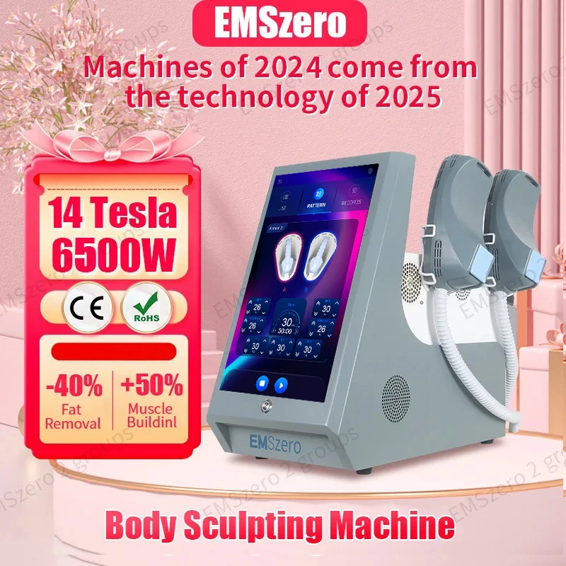 EMSzero Nova Body Sculpt Machine 6500W 15 Tesla With 4 handles With Pelvic Stimulation muscle stimulator for beauty salon