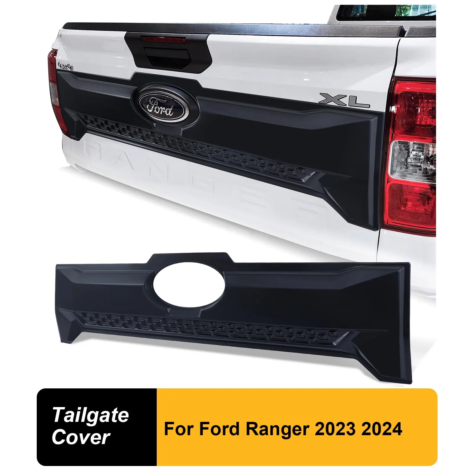 

Full Tail Gate Cladding Cover For Ford Ranger 2023 2024 T9 Wildtrak XLT XLS XL SPORT Next Gen Accessories