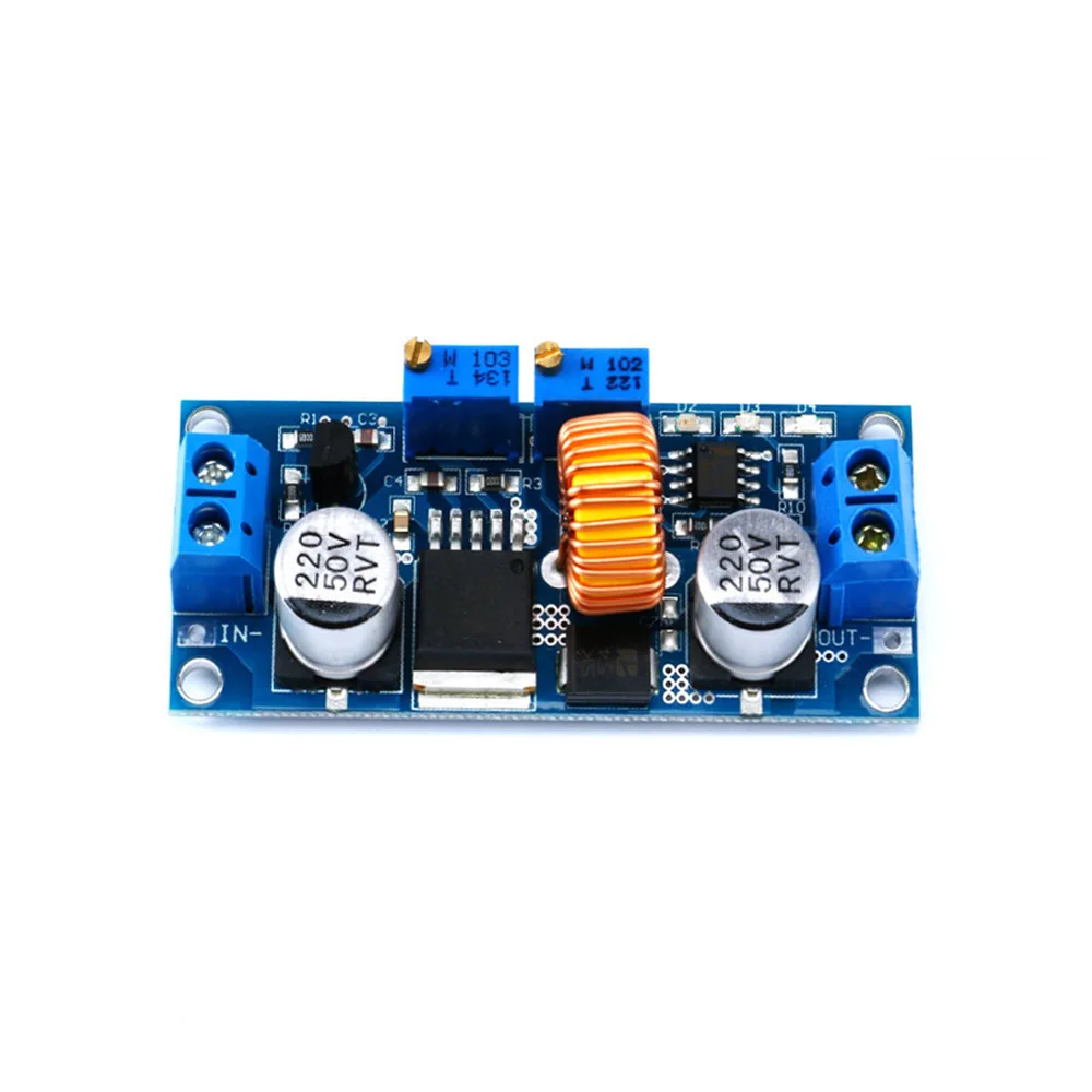 

CC CV 5A Lithium Charger Board Adjustable Step Down Power Supply Module 75W Constant Current Buck Module 4-38V to 1.25-36V DC