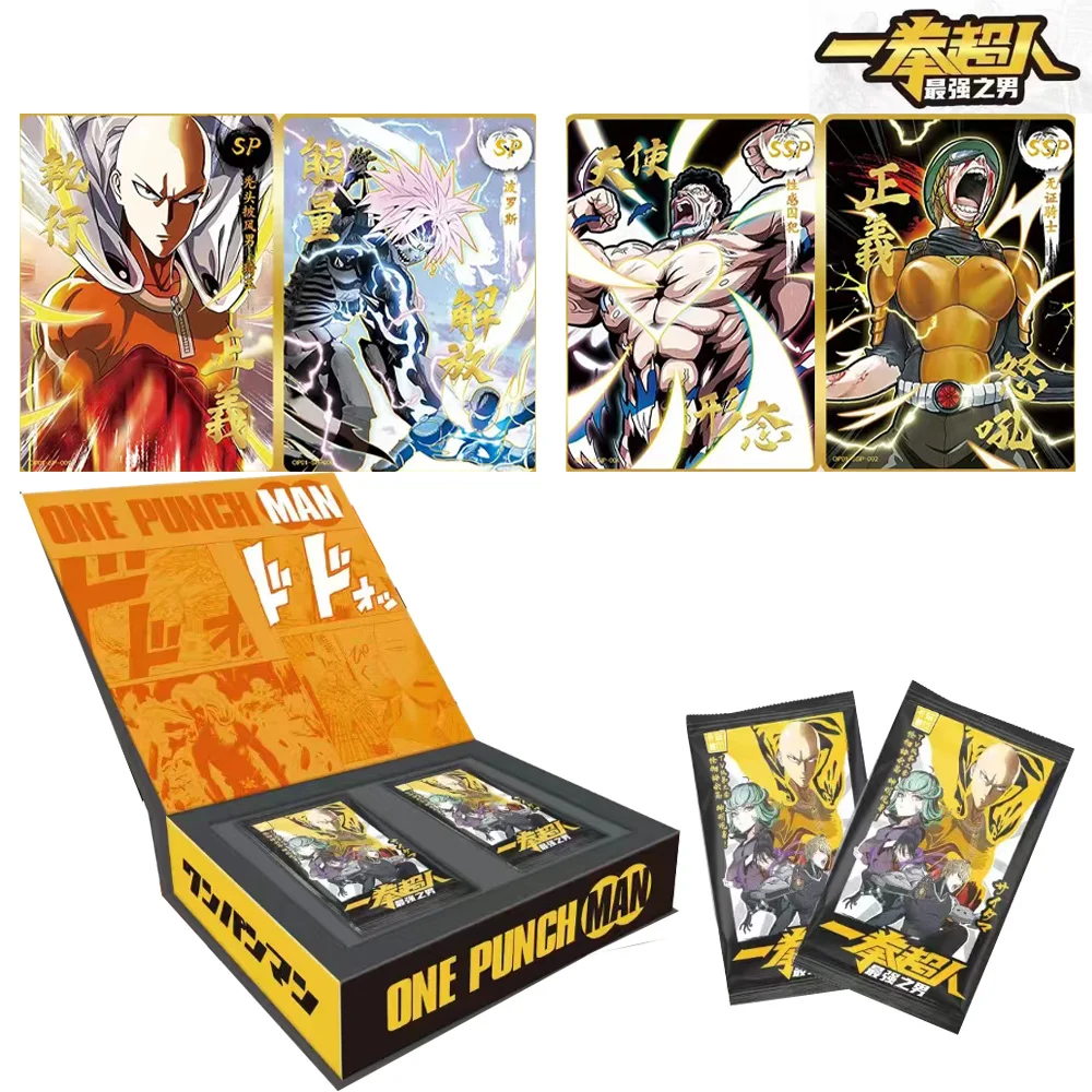 

Детские карты One Punch Man, оригинальные японские аниме-фигурки, коллекционные карты, подарки на день рождения и Рождество, детская игрушка для стола битвы