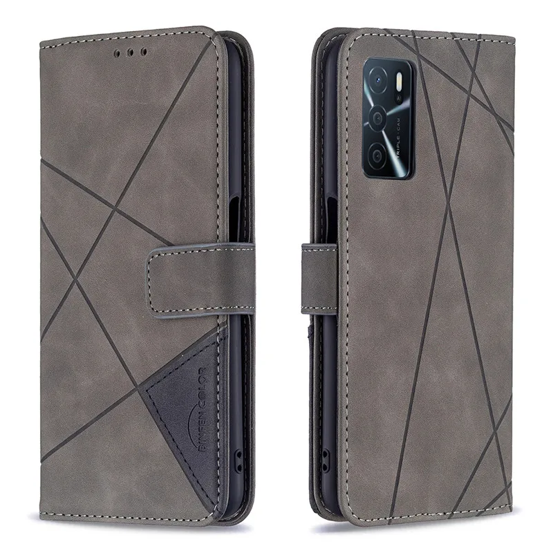 Luxus-Leder-Telefon-Kasten für OPPO A57 4G Funda sFor OPPOA57 A 57 4G A16 A16s OPPOA16 OPPOA16s Wallet Flip Cover Coqu_voghion.com