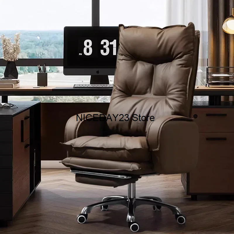 

Luxury Cushion Office Chair Ergonomic Portable Back Genuine Office Chairs Mobile Glides Sillas De Oficina Garden Furniture Sets