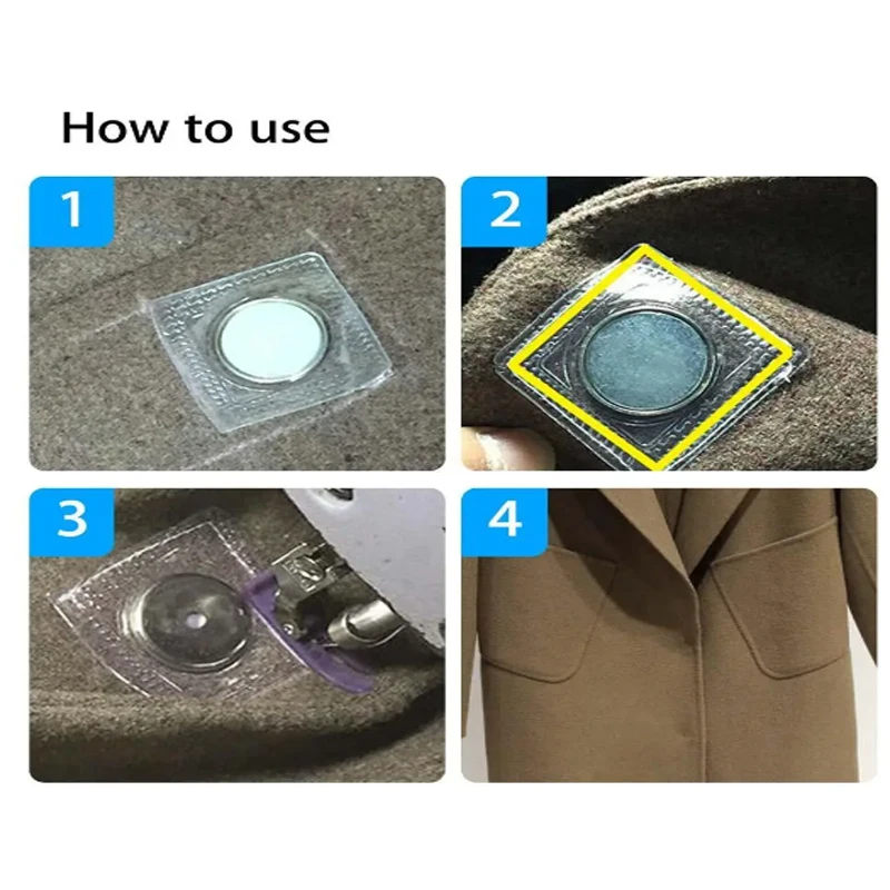 5-10-50Sets 18MM/20MM Strong Round PVC Invisible Hidden Magnetic Snap Button For Sewing Clothing Garment Bags Magnet Fasteners