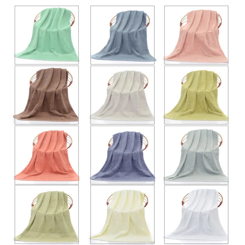 Thicken cotton face towel absorbent pure hand wash hair shower microfiber towel bathroom family hotel microfiber towel