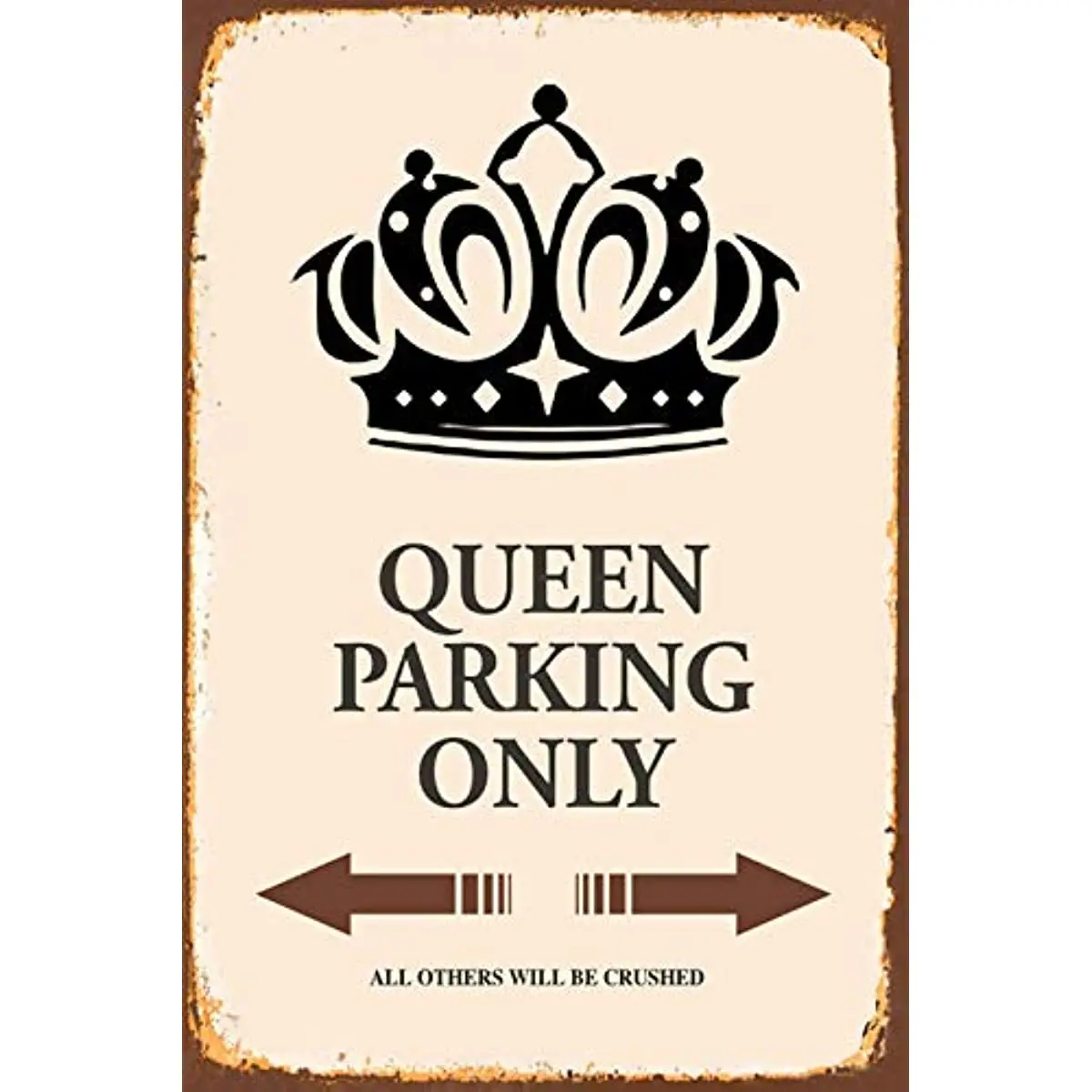 

Queen Parking Only Parking Art Decor Tin Sign Home House Coffee Beer Drink Bar 8x12 Inch Outdoor Parking Lot Rectangle