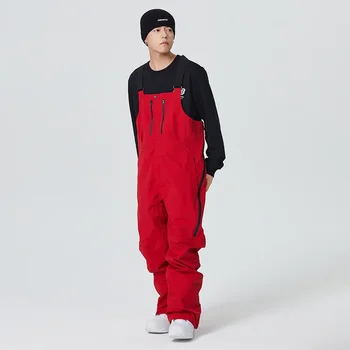 2025 Snow Skiing Pants Alpine Snowmobile Man Windproof Trousers Warm Outdoor Ski Sport Woman Overalls New Couple Winter Clothes 2