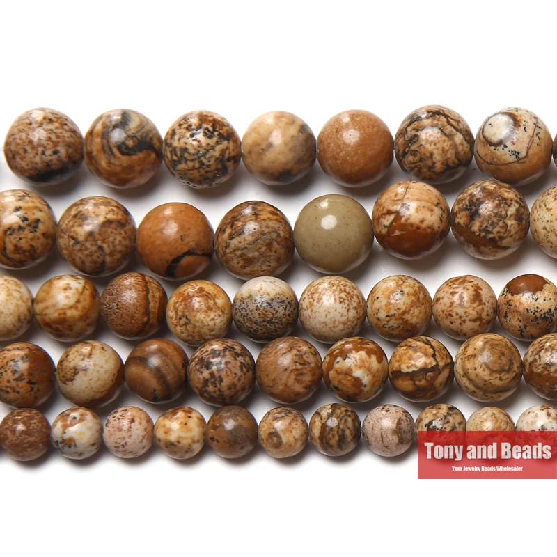 Beads for Jewelry Making Natural Stone Round Beads 15" Strand, 2-12MM